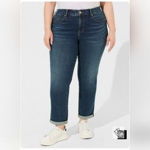 Perfect Boyfriend Ankle Vintage Stretch Mid-Rise Jean